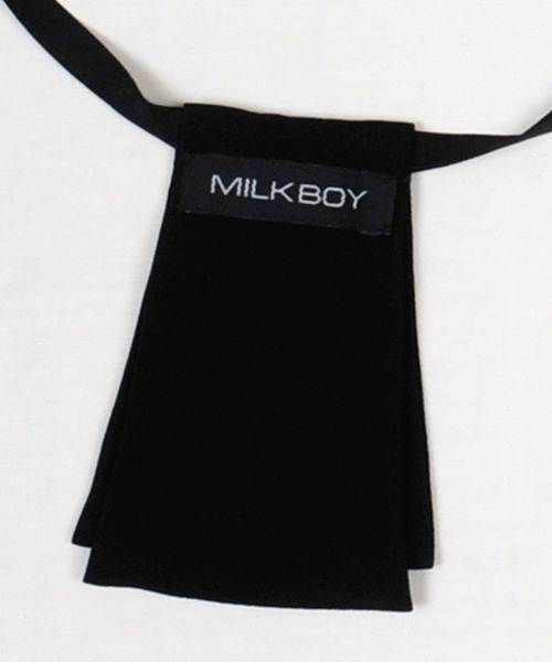 ミルクボーイMILK BOY スタッズ蝶ネクタイシャツ