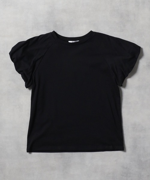 Bonjour Sagan(ボンジュールサガン)の「バルーンラグランスリーブT(Tシャツ/カットソー・レディース・オフホワイト/グレイッシュベージュ/ブラック・FREE)」の15枚目の写真