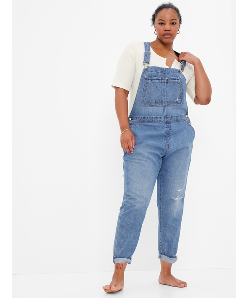 GAP(ギャップ)の「ウォッシュウェル スローチー オーバーオール(サロペット/オーバーオール・レディース・ライトインディゴブルー・S/M/XS/L/XXS)」の4枚目の写真