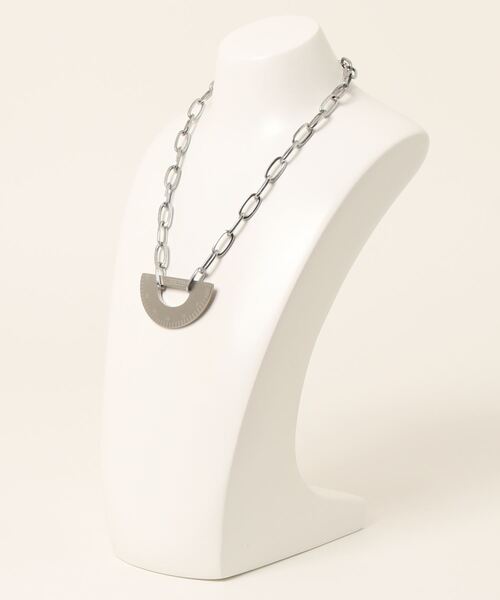 ADANS（アダンス）の「ADANS/アダンス/PROTRACTOR NECKLACE（ネックレス・メンズ・シルバー・F）」の3枚目の写真