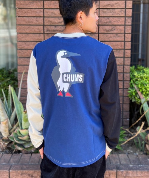 CHUMS（チャムス）の「CHUMS/チャムス ロンＴ/カットソー/長袖ティシャツ バックプリント CH01-2304（Tシャツ/カットソー・メンズ・ベージュ系その他/ブラック/ホワイト/グレイッシュベージュ/ライトブルー・XL/M/L/S）」の3枚目の写真