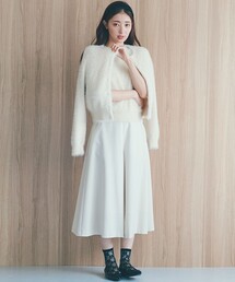 T/Rツイルストレッチ フレアパンツ
