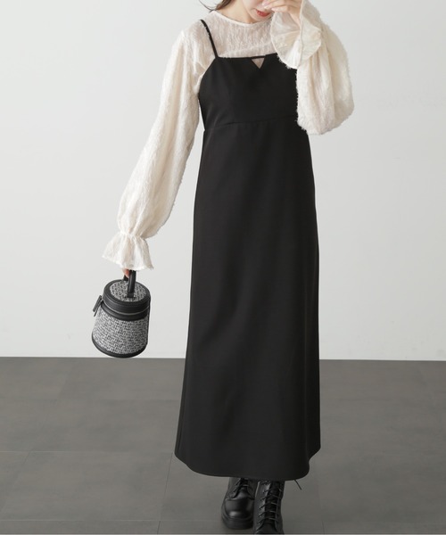 FREE'S MART（フリーズマート）の「【Sシリーズ対応】◆ナローキャミワンピース（ワンピース・レディース・ブラウン系その他/ブラック/ベージュ系その他・SMALL/X-SMALL/MEDIUM）」の11枚目の写真