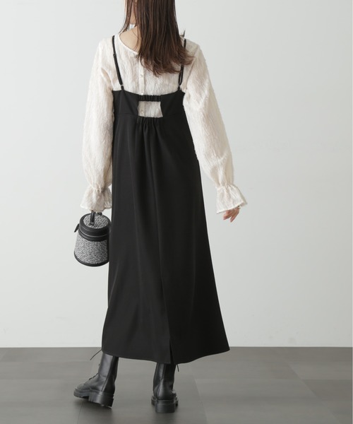 FREE'S MART（フリーズマート）の「【Sシリーズ対応】◆ナローキャミワンピース（ワンピース・レディース・ブラウン系その他/ブラック/ベージュ系その他・SMALL/X-SMALL/MEDIUM）」の13枚目の写真