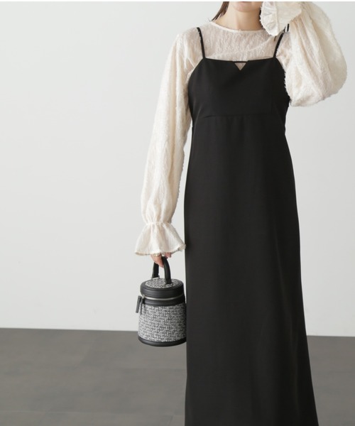 FREE'S MART（フリーズマート）の「【Sシリーズ対応】◆ナローキャミワンピース（ワンピース・レディース・ブラウン系その他/ブラック/ベージュ系その他・SMALL/X-SMALL/MEDIUM）」の7枚目の写真