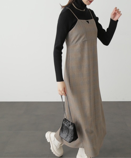 FREE'S MART（フリーズマート）の「【Sシリーズ対応】◆ナローキャミワンピース（ワンピース・レディース・ブラウン系その他/ブラック/ベージュ系その他・SMALL/X-SMALL/MEDIUM）」の5枚目の写真