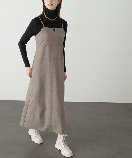 FREE'S MART（フリーズマート）の「【Sシリーズ対応】◆ナローキャミワンピース（ワンピース・レディース・ブラウン系その他/ブラック/ベージュ系その他・SMALL/X-SMALL/MEDIUM）」の6枚目の写真