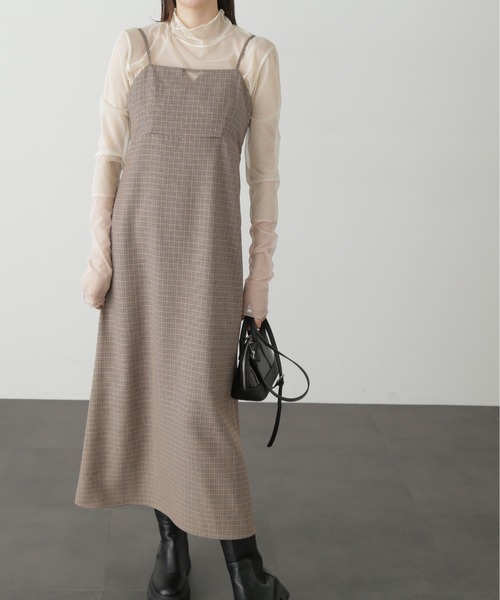 FREE'S MART（フリーズマート）の「【Sシリーズ対応】◆ナローキャミワンピース（ワンピース・レディース・ブラウン系その他/ブラック/ベージュ系その他・SMALL/X-SMALL/MEDIUM）」の21枚目の写真