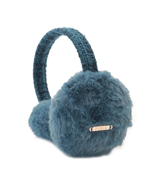 イヤマフ 耳当て フェイクファー×ツイード（イヤーマフ）｜FURLA
