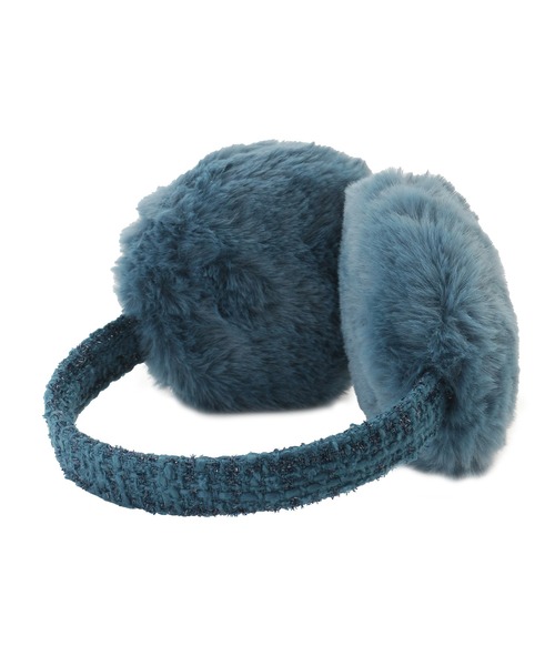 イヤマフ 耳当て フェイクファー×ツイード（イヤーマフ）｜FURLA