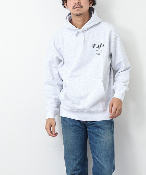 GOOD ROCK SPEED（グッドロックスピード）の「【Good Rock Speed/グッドロックスピード】別注プリントパーカー / NIRVANA / ニルヴァーナ / NEVERMIND（パーカー・メンズ・ライトグレー・M/L/S）」の6枚目の写真