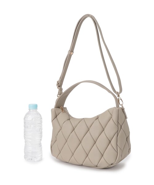 grove（グローブ）の「◆ムーンキルト2WAYショルダー（ショルダーバッグ・レディース・ブラック/グレー/レッド系1・00）」の4枚目の写真