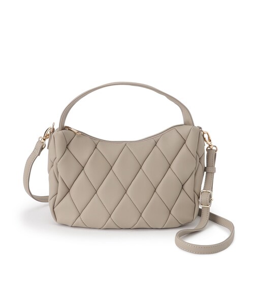 grove（グローブ）の「◆ムーンキルト2WAYショルダー（ショルダーバッグ・レディース・ブラック/グレー/レッド系1・00）」の5枚目の写真