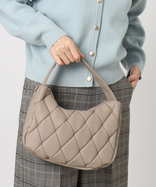 grove（グローブ）の「◆ムーンキルト2WAYショルダー（ショルダーバッグ・レディース・ブラック/グレー/レッド系1・00）」の6枚目の写真