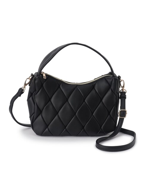 grove（グローブ）の「◆ムーンキルト2WAYショルダー（ショルダーバッグ・レディース・ブラック/グレー/レッド系1・00）」の8枚目の写真