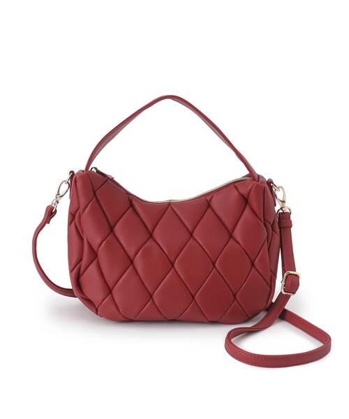 grove（グローブ）の「◆ムーンキルト2WAYショルダー（ショルダーバッグ・レディース・ブラック/グレー/レッド系1・00）」の11枚目の写真