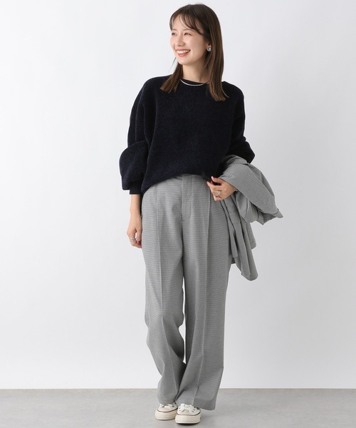 レプシムグレー パンツセットアップ LEPSIM ノーカラージャケット