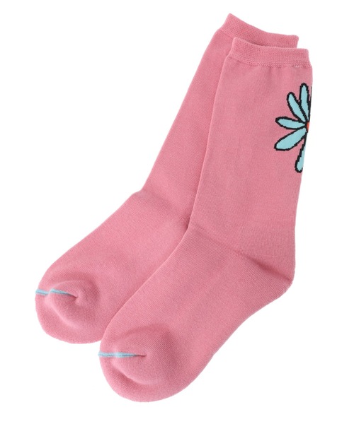 Candy Stripper（キャンディストリッパー）の「BIG FLOWER ソックス（ソックス/靴下・レディース・オフホワイト/ブラック/ピンク・FREE）」の7枚目の写真