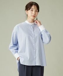 形態安定ノーアイロン 長袖GIBシルエットシャツ