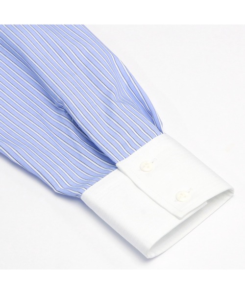 TOKYO SHIRTS（トウキョウシャツ）の「形態安定ノーアイロン 長袖GIBシルエットシャツ（シャツ/ブラウス・レディース・ブルー・FREE）」の3枚目の写真