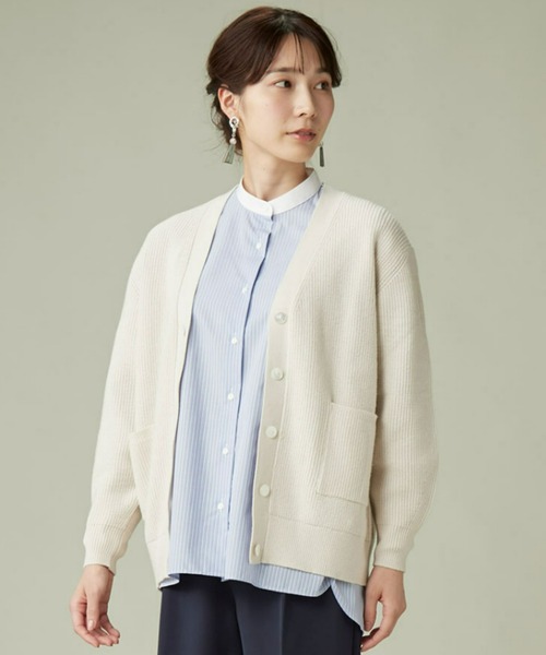 TOKYO SHIRTS（トウキョウシャツ）の「形態安定ノーアイロン 長袖GIBシルエットシャツ（シャツ/ブラウス・レディース・ブルー・FREE）」の8枚目の写真