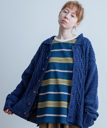 Universal Style Wear ネップ フィッシャーマン カーディガン