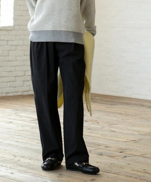 coen(コーエン)の「ストレッチワイドテーパードパンツ(その他パンツ・レディース・ブラック/ブラウン・S/M/L)」の3枚目の写真