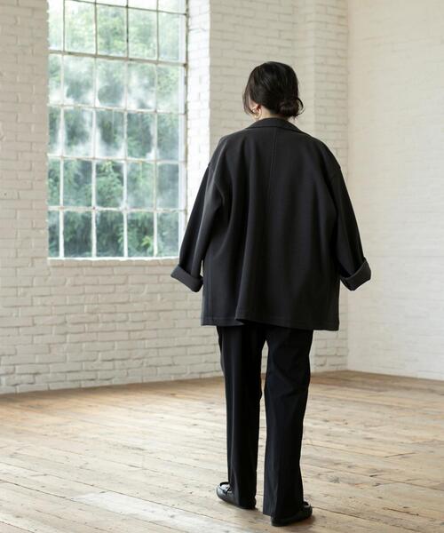 coen(コーエン)の「ストレッチワイドテーパードパンツ(その他パンツ・レディース・ブラック/ブラウン・S/M/L)」の14枚目の写真