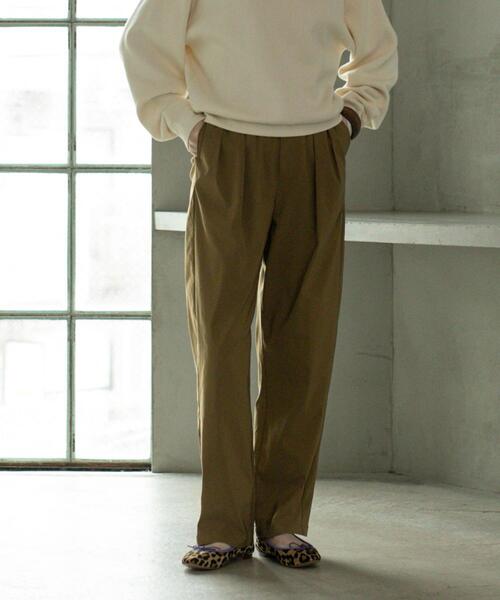 coen(コーエン)の「ストレッチワイドテーパードパンツ(その他パンツ・レディース・ブラック/ブラウン・S/M/L)」の17枚目の写真