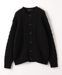 green label relaxing | ウール ポリエステル アラン クルーネック カーディガン -ウォッシャブル-(カーディガン/ボレロ)