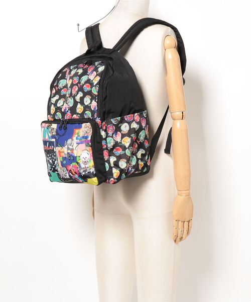 ScoLar（スカラー）の「633411：カラフルPOPな柄MIX 3柄展開リュック（バックパック/リュック・レディース・レッド/ブルー/グリーン・FREE）」の7枚目の写真