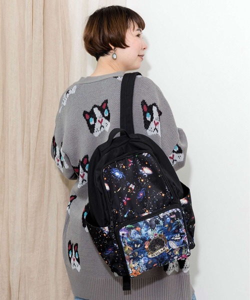 ScoLar（スカラー）の「633411：カラフルPOPな柄MIX 3柄展開リュック（バックパック/リュック・レディース・レッド/ブルー/グリーン・FREE）」の3枚目の写真