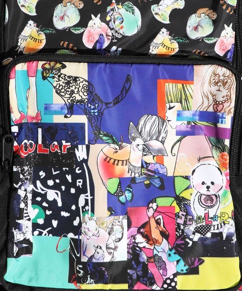 ScoLar（スカラー）の「633411：カラフルPOPな柄MIX 3柄展開リュック（バックパック/リュック・レディース・レッド/ブルー/グリーン・FREE）」の15枚目の写真