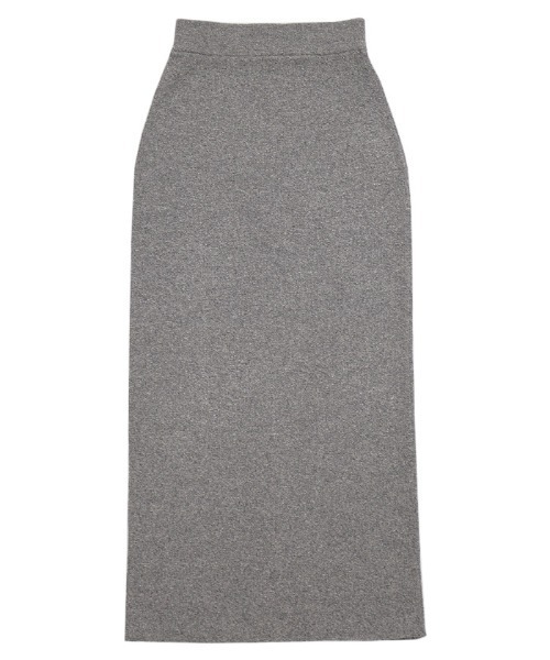 select MOCA（セレクトモカ）の「メランジリブニットロングスカート（スカート・レディース・カーキオリーブ/グレー・SMALL/MEDIUM）」の12枚目の写真