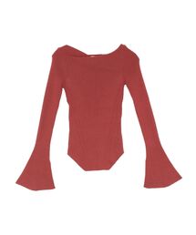 LAGUNAMOON | アシンメトリードレープフレアスリーブニット(ニット/セーター)