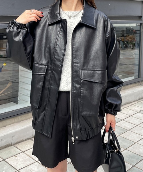 LE MORE(リモア)の「ウールシャギーニット(ニット/セーター・レディース・ブルー/チャコール/グレー・FREE)」の16枚目の写真