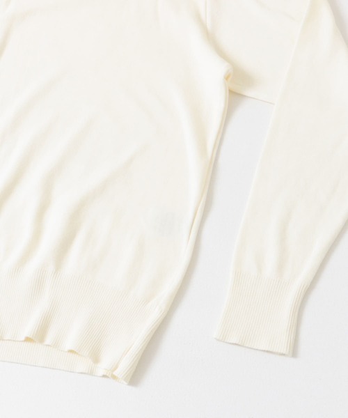 URBAN RESEARCH ROSSO WOMEN(アーバンリサーチ ロッソ)の「GICIPI TIGRE(ニット/セーター・レディース・ネイビー/オフホワイト・3)」の19枚目の写真