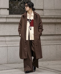 INTERPLAY | 【INTERPLAY x TAKERU】ヘリンボーンロング コート(ステンカラーコート)