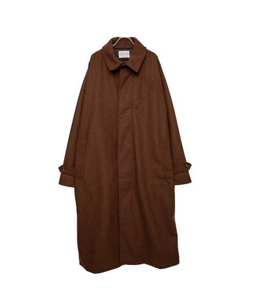 INTERPLAY(インタープレイ)の「【INTERPLAY x TAKERU】ヘリンボーンロング コート(ステンカラーコート・メンズ・ブラック/ブラウン・FREE)」の9枚目の写真