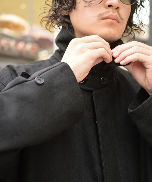 INTERPLAY(インタープレイ)の「【INTERPLAY x TAKERU】ヘリンボーンロング コート(ステンカラーコート・メンズ・ブラック/ブラウン・FREE)」の21枚目の写真