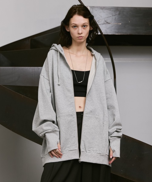 remer（リメール）の「loose heavy zip parker jacket / ルーズヘビージップパーカージャケット（その他アウター・メンズ・ダークグレー/ブラック/アイボリー/ライトグレー/杢グレー・LARGE/MEDIUM/SMALL/X-SMALL）」の22枚目の写真