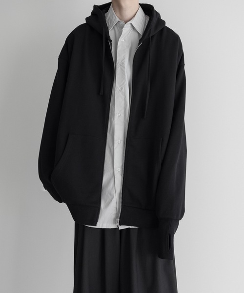 remer（リメール）の「loose heavy zip parker jacket / ルーズヘビージップパーカージャケット（その他アウター・メンズ・ダークグレー/ブラック/アイボリー/ライトグレー/杢グレー・LARGE/MEDIUM/SMALL/X-SMALL）」の16枚目の写真