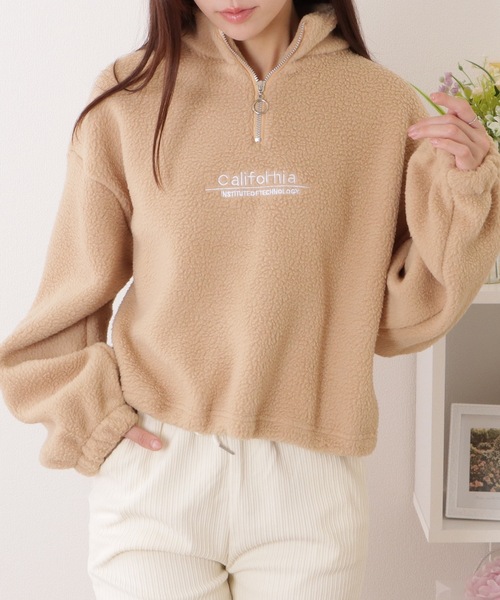 セール】ハーフ ジップ ボア フリース プルオーバー（その他トップス