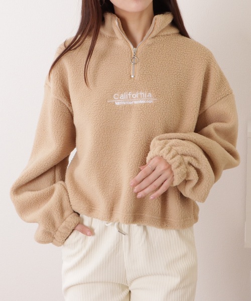 セール】ハーフ ジップ ボア フリース プルオーバー（その他トップス
