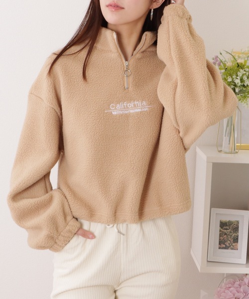 セール】ハーフ ジップ ボア フリース プルオーバー（その他トップス