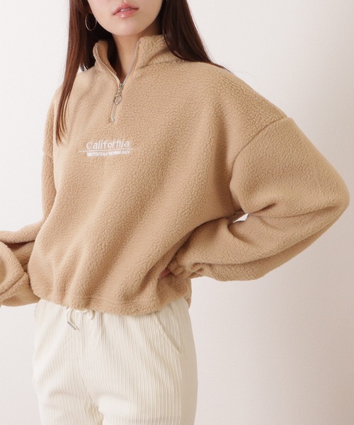 セール】ハーフ ジップ ボア フリース プルオーバー（その他トップス