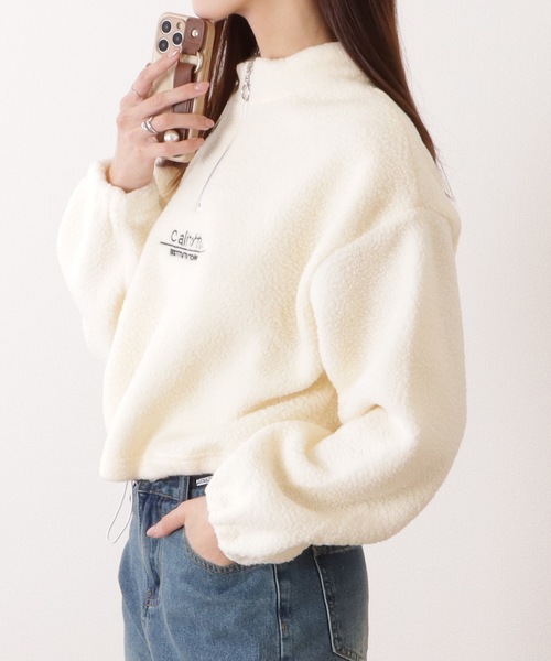 セール】ハーフ ジップ ボア フリース プルオーバー（その他トップス