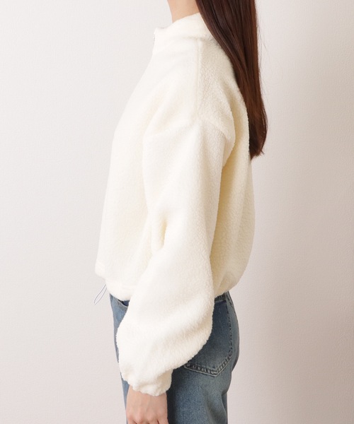 Lace Ladies(レースレディース)の「ハーフ ジップ ボア フリース プルオーバー(その他トップス・レディース・アイボリー/ベージュ/ブラック・XL/M)」の19枚目の写真