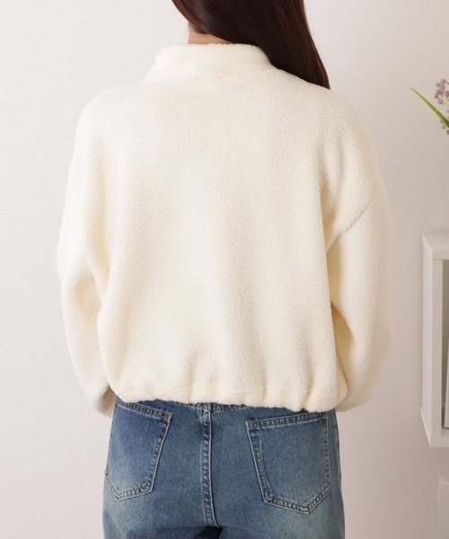 Lace Ladies(レースレディース)の「ハーフ ジップ ボア フリース プルオーバー(その他トップス・レディース・アイボリー/ベージュ/ブラック・XL/M)」の20枚目の写真