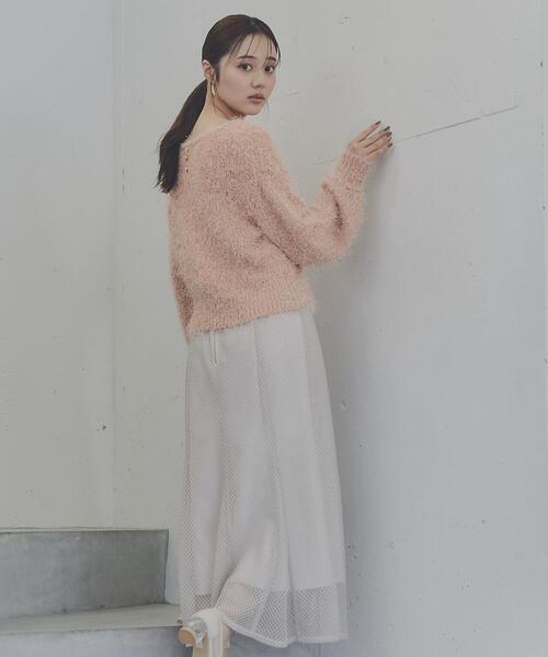 PROPORTION BODY DRESSING（プロポーションボディドレッシング）の「パイピングレースマーメイドスカート / 1214120108（スカート・レディース・グレー/ベージュ・MEDIUM/SMALL）」の8枚目の写真